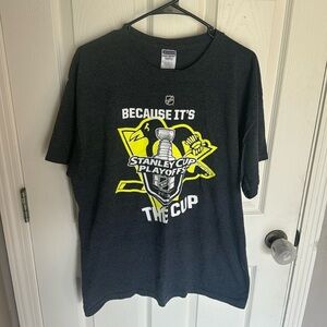 NHL Pittsburgh Penguins “because it’s the cup” 2013 stanley cup tshirt size XL